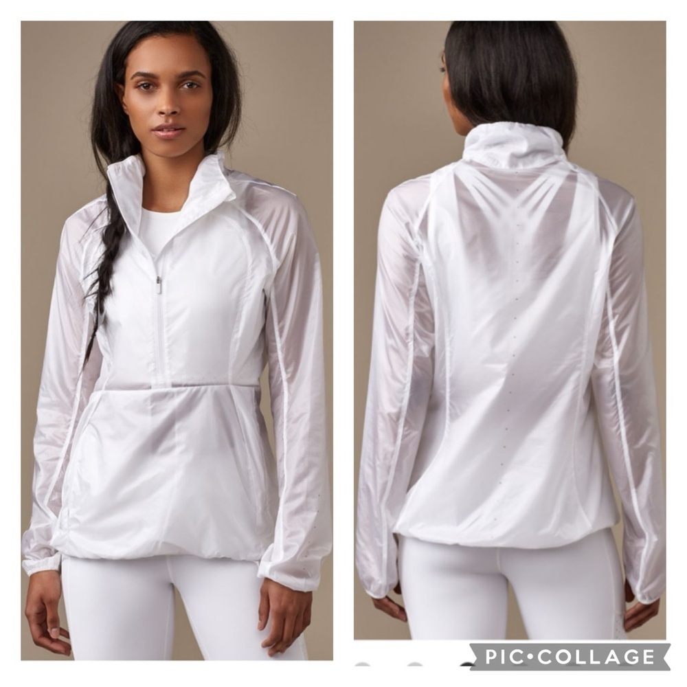 Lululemon Run With It Jacket White Size 4 - Picture 1 of 10